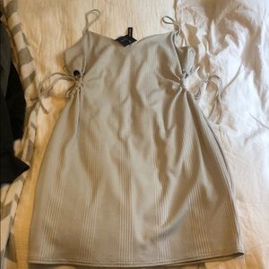 Gray cocktail dress